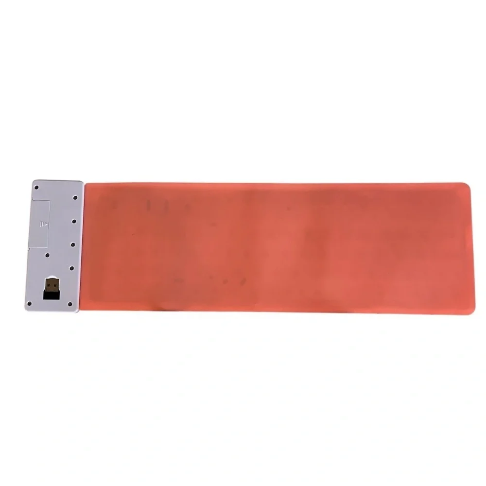 Wireless Pink and White Slim Keyboard with Numeric Keypad